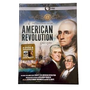 PBS THE‎ AMERICAN REVOLUTION 1765-1783 250th Anniversary Edition 4 Disc DVD Set